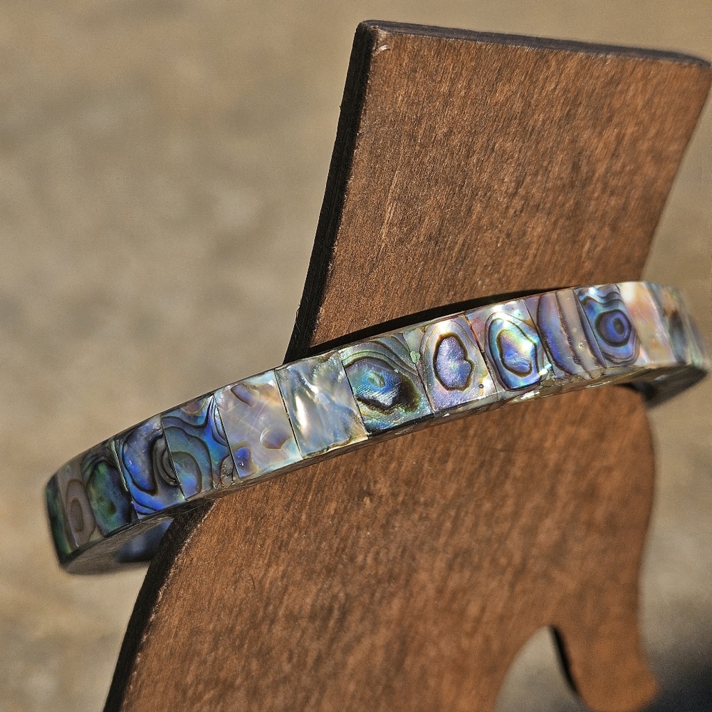 Abalone Shell Hard Bangle